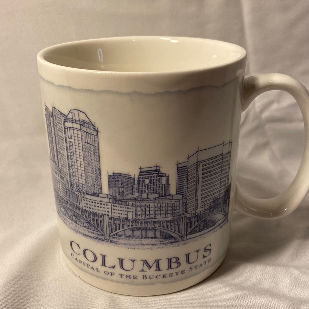 Starbucks Columbus Architecture Skyline Series Coffee Mug‎ Collectable 18oz 2006